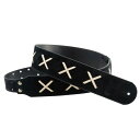 RightOn STRAPS (ライトオン ストラップス) ギターストラップ 幅 6cm、長さ 98~145cm LEGEND DG BLACK