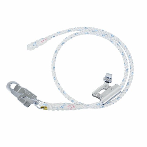 (藤井電工) 新規格 柱上作業用 柱上安全帯用ロープ D種 ロープ長さ 2100mm WP-TD-527 軽量 アルミバックル ワークポジショニング用器具 日本製 安全帯 ツヨロン TSUYORON