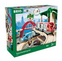 BRIO (ブリオ) WORLD トラベルレールセット (全42ピース) 対象年齢 3歳~ (電動車両 電車 おもちゃ 木製 レール) 33512