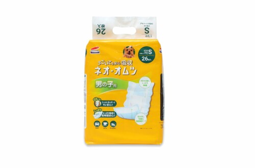 ネオ・ルーライフ ネオ・オムツ男の子用 S 小型犬用 26枚入り 単品