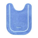 オカ(OKA) コムフォルタ6 トイレマット 約75cm×60cm ブルー (シンプル かわいい カジュアル 無地)
