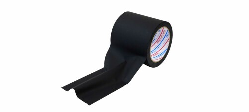 ダイヤテックス パイオラン 仮設コード固定用テープ 100mm×20m CK-06-BK, 黒