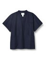 (モンブラン) 男女兼用 スクラブ 72-6 ネイビー(72-619) 日本 5L (日本サイズ5L相当)
