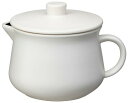 イシガキ産業 調理 ポット ミルク ホワイト 約幅18cm×奥行14cm×高13.3cm 容量1.1L DLギュッとポット 無水 レンジ 手軽 簡単 4355