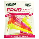 Tour Tee COMBO NEONS ゴルフティー(5本入り) PINK T-490(580)