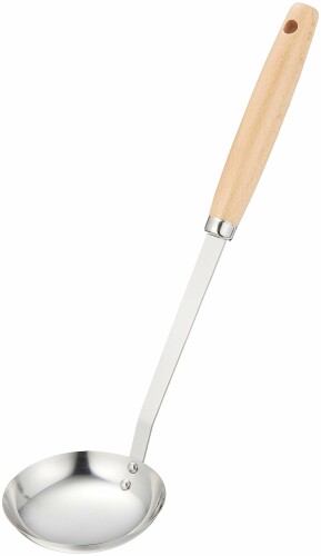 遠藤商事 業務用 オリーブ お玉 小 ステンレス・天然木 日本製 BOL6403