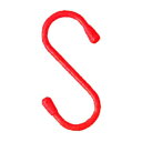 ニッサチェイン ビニコート赤 Sフック 23/23 75mm 50入 参考使用荷重6kg ISH-75V