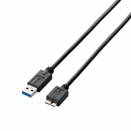 エレコム USBケーブル USB3.0 (USB A オス to microB オス) スタンダード 0.5m ブラック USB3-AMB05BK