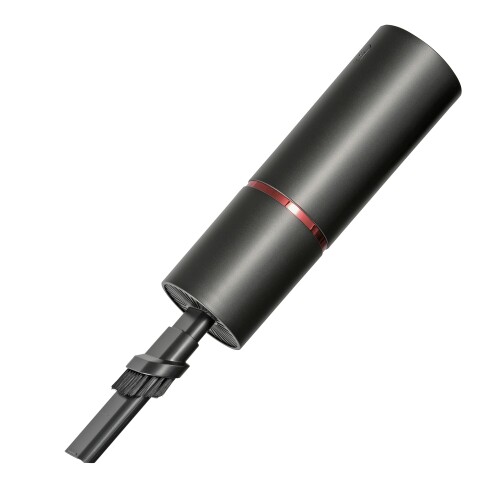 オーム(OHM) 充電式ハンディクリーナー ブロワー機能付き 掃除機 ブラック 円柱型 コンパクト(幅66×高..