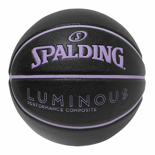 SPALDING (スポルディング) バスケットボール ルミナス 合成皮革 ブラック×バイオレット 6号球 77-983J SPALDING (スポルディング) バスケットボール ルミナス 合成皮革 ブラック×バイオレット 6号球 77-983J