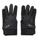 UA Harper Pro Gloves 24 Black/Black/Metallic Gun Metal SM(4)