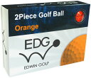 エドウィンゴルフ(Edwin Golf) ゴルフボール 1ダース(12個入り) オレンジ EDBA-3775