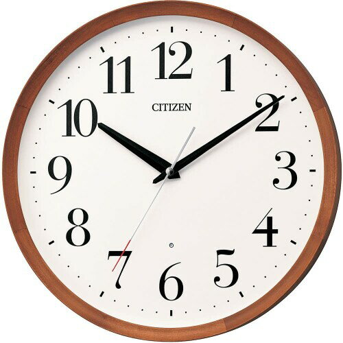 リズム(RHYTHM) シチズン 掛け時計 茶色 電波時計 アナログ ...(3)