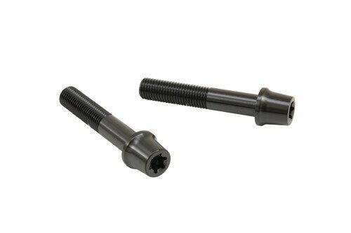 プロトブレンボ(PLOT brembo) ステンレスキャリパーマウントボルト ブラック 55mm テーパーキャップ M10/P1.25 ヘクサロビュラ 2本入 CMBT-055B
