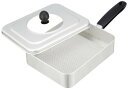 遠藤商事 業務用 手煎り焙煎器 角型 本体・フタアルマイト アミ18-9 日本製 BGV1701