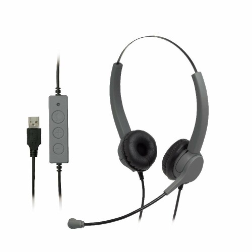 ソニック ヘッドセット 両耳 USBタイプ ユートリムエル グレー UL-1579-GL ソニック ヘッドセット 両耳 USBタイプ ユートリムエル グレー UL-1579-GL