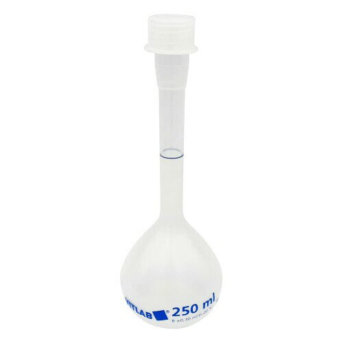 VITLAB PP製メスフラスコGLシリーズ クラスB 250mL