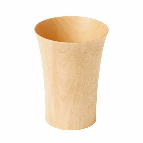 ヤマコー(Yamaco) 水目桜ウッドカップ ナチュラル Φ6.5xH9cm 784332