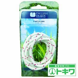 E BRAIDS スターターコード 5.0[ファイ]×10m 白/赤 1950T010000