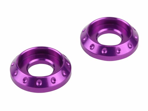 ポッシュフェイス(POSH FAITH) バイク用品 NASAワッシャー パープル 2個入 M6 004186-05