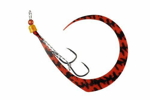 JACKALL(ジャッカル) ビンビンスイッチキャンディ スペアラバーフックセット ショート シマシマレッド