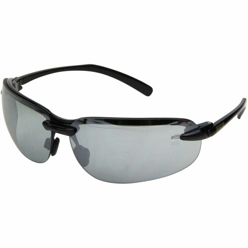 SK11(エスケー11) セフティハードグラス ライトスモークミラー ハードコート 曇り止めレンズ 紫外線カット 軽量フレーム フィット サングラスタイプ SG...