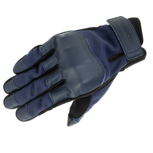 コミネ(KOMINE) バイク用 グローブ GK-2563 CEプロテクトレザーメッシュグローブ タートル Midnight Blue M
