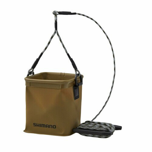 シマノ(SHIMANO) ポケッタブル水汲みバッカン BK-002X カーキ