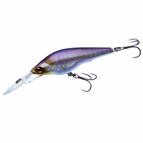 DUEL(デュエル) HARDCORE(ハードコア) バスルアー ラトゥール シャッド 75mm スローフローティング 07:ケイムラゴーストワカサギ 重心移動