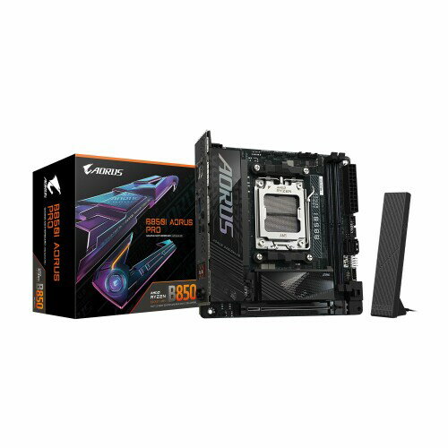GIGABYTE B850I AORUS PRO - AMD Ryzen 用 ホワイト色 Mini-ITX 小型PC向けゲーミングマザーボード MB6680