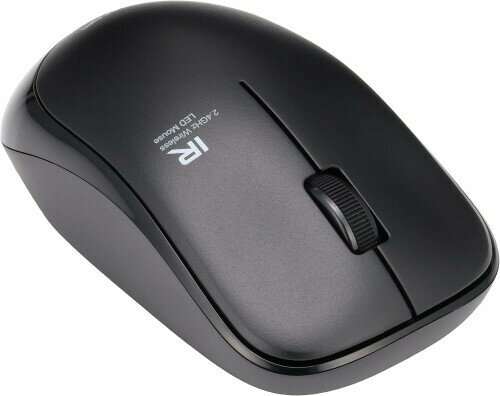 エレコム マウス ワイヤレス (レシーバー付属) Mサイズ 3ボタン 約2.5年電池交換不要 省電力 ブラック M-FIR08DRBK