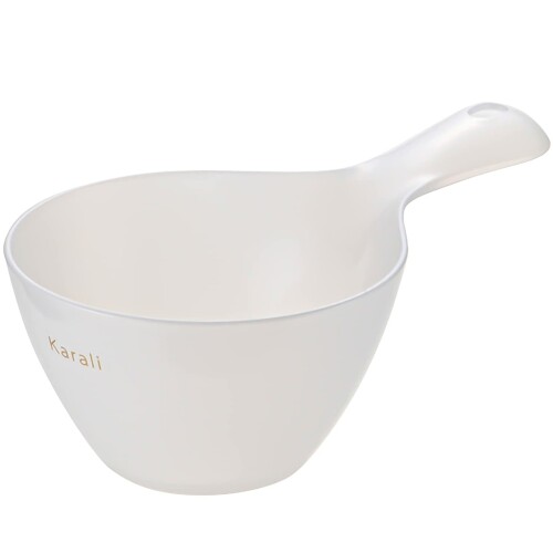 リッチェル 手おけ カラリ ハンディボウル ミルキーホワイト 日本製 抗菌 風呂 バスルーム 浴室 湯おけ..