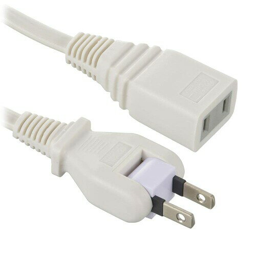 オーム電機 延長コード 屋内用 電源タップ 1個口 1m フリープラグ 180度回転プラグ ホワイト HS-T11SP2..