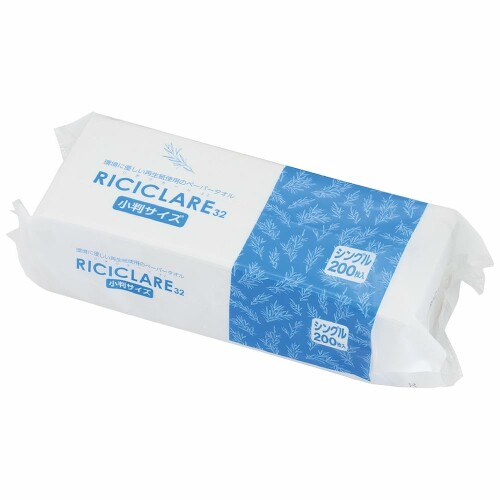 RICICLARE(リチクラーレ)32 ペーパータオル 小判サイズ シングル 200枚入
