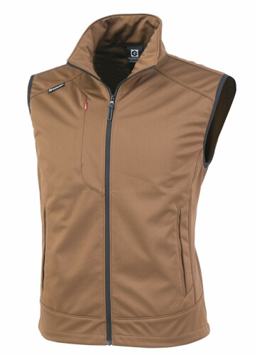 (コーコス信岡) G-2349 防風ストレッチベスト キャメル S