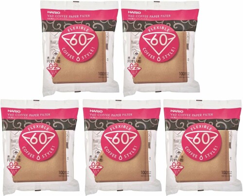HARIO(ハリオ) V60用 ペーパーフィルター 02M 1~4杯用 500枚入り みさらし VCF-02-100M