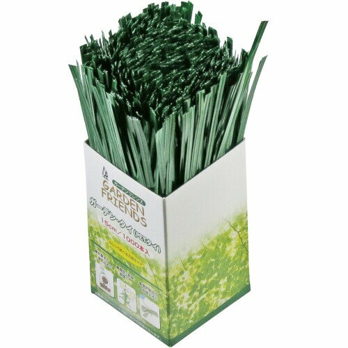 近与(KONYO) ガーデンフレンズ ガーデンタイ 1000本 緑色 15cm