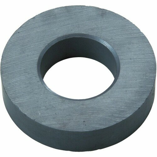トラスコ中山(TRUSCO) フェライト磁石 グレー 外径32×厚み5mm 保磁力が高い 耐食性に優れ 平面的な形状に適合 10個入り TF32RA-10P