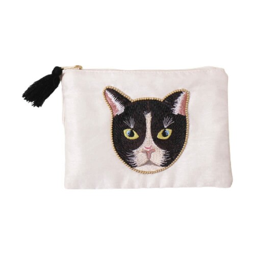 東京かんかん メイクポーチ 角型ポーチ (ブラック)