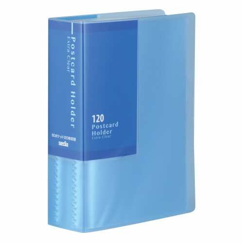 SEKISEI アルバム ポケット はがきホルダー A6-S KGはがき120枚収容 KG 101~150枚 ブルー SKK-120K