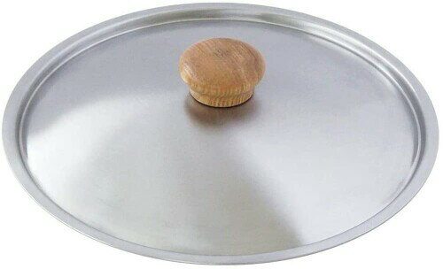 ウルシヤマ金属工業 フライパン蓋 ステンレス製 鉄フライパンにも使える おしゃれな木材のつまみ 日本製 フライパンカバー ステンレス蓋 USF-26 ステンレス製 鍋フタ 鍋蓋