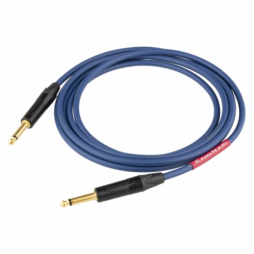 KAMINARI GUITARS ギターシールド Electric Guitar Cable 3m 藍(Navy) K-GC3SS