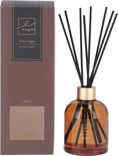 不二貿易 リードディフューザー フローラルな香り (Courage) 200ml 芳香剤 ルームフレグランス LACSA 2..
