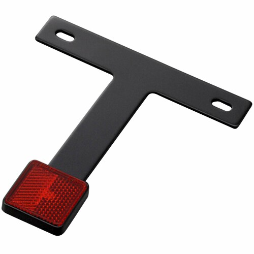 デイトナ(Daytona) バイク リフレクター 角度0° アルミ製 スクエアリフレクター ブラック 67477