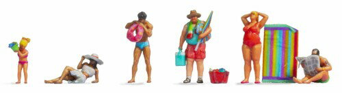ロクハン Zゲージ 1/220スケール 極小フィギュア 海水浴の客 S205 ジオラマ用品