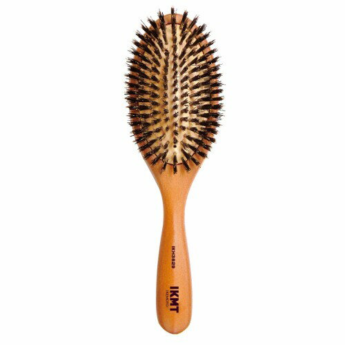 池本刷子工業(Ikemoto Brush) ヘアブラシ/IKMT(イケモト) 天然毛クッションブラシ 毛のかたさ:ふつう(M) IKH3629 日本製