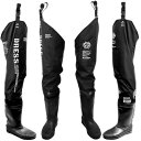 ドレス(DRESS) ヒップウェーダーAIRBORNE フェルトスパイクソールS ブラック 釣り 胴長 長靴 ブーツ 防水 海釣り 渓流 防災 災害 ウェーディング フローティング 多機能