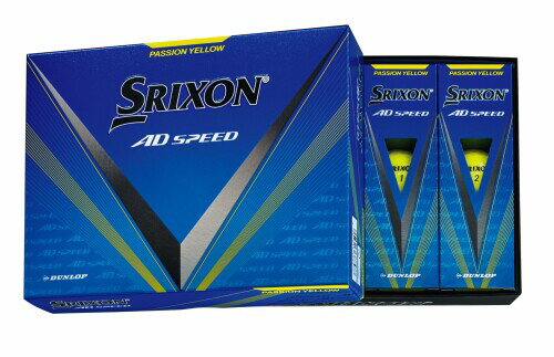 ダンロップゴルフボール SRIXON AD SPEED3 2024年モデル 1ダース(12個入り) パッションイエロー