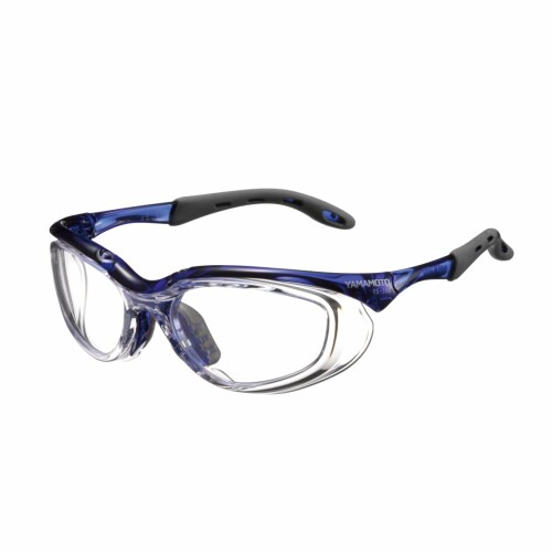 (山本光学) YS-390 保護めがね ネイビー 長時間使用でも痛くなりにくい キズに強い くもり止め 日本製 JIS 紫外線カット