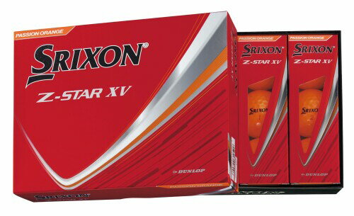 ダンロップゴルフボール SRIXON Z-STAR XV 2025年モデル 1ダース(12個入り) パッションオレンジ